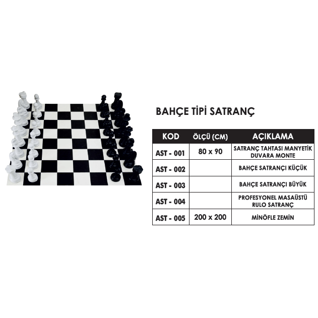Bahçe Tipi Satranç