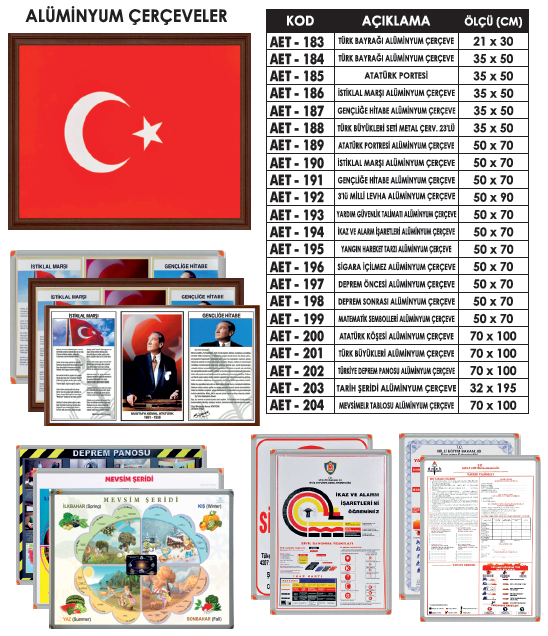 Alüminyum Çerçeveler